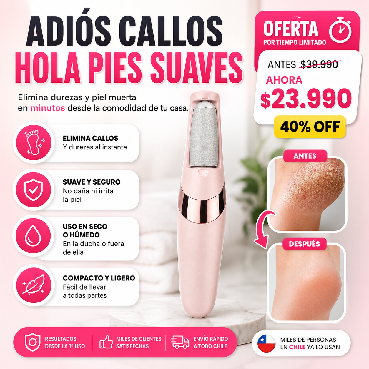 PedicVortex™ Lima para pies